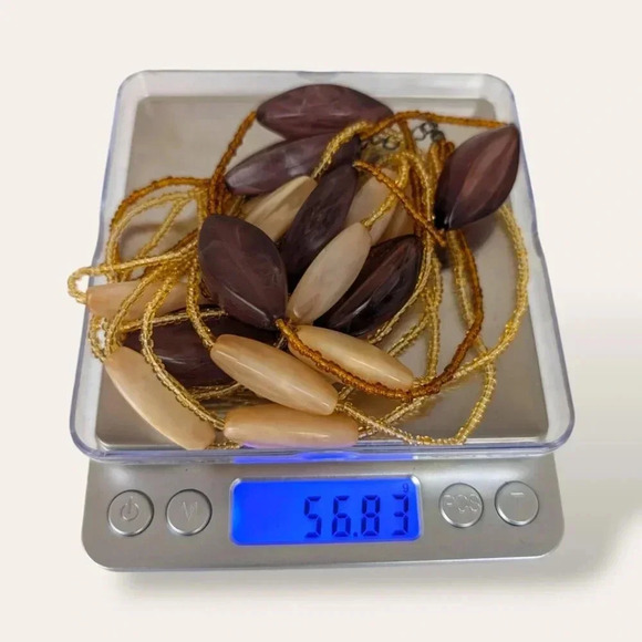 (2/$20) Beaded 6-Strand Oval Necklace - Picture 5 of 5